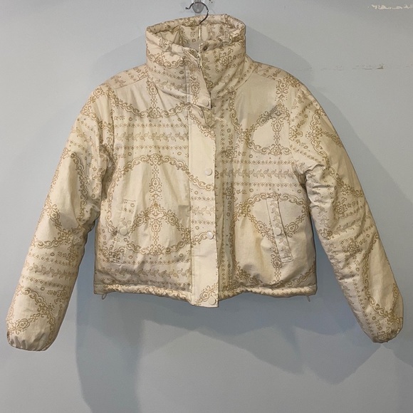 BDG Isla Linen Printed Puffer Jacket - Picture 7 of 7